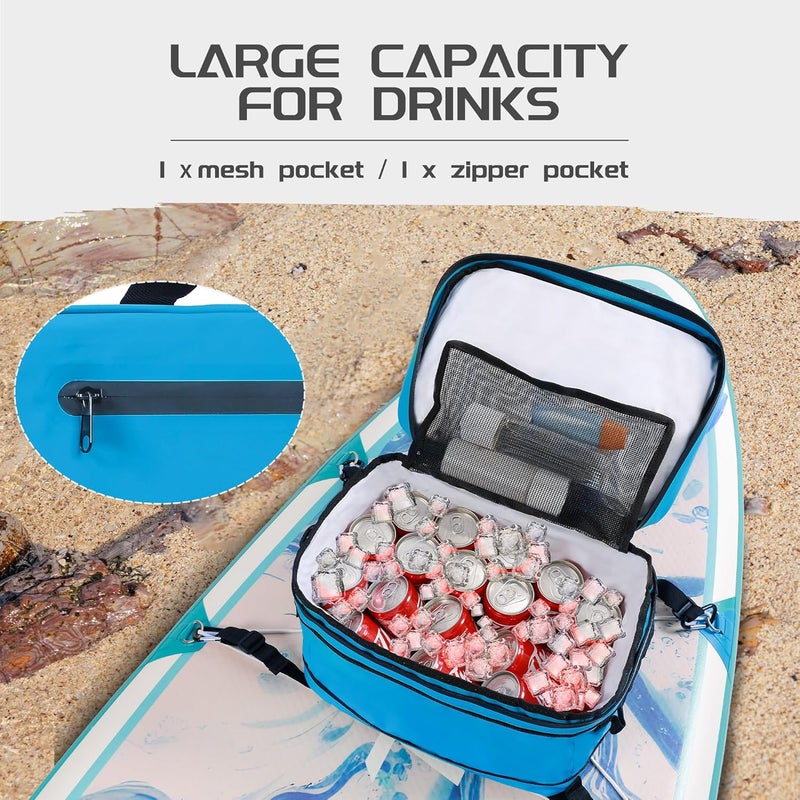 UPWELL Paddle Board Accessories - Waterproof SUP Cooler Deck Bag, PVC Dry Bag, 30 Cans Surf Kayak Cooler - Image 4